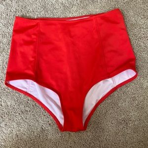 Kortni Jeane Red High waisted bottoms